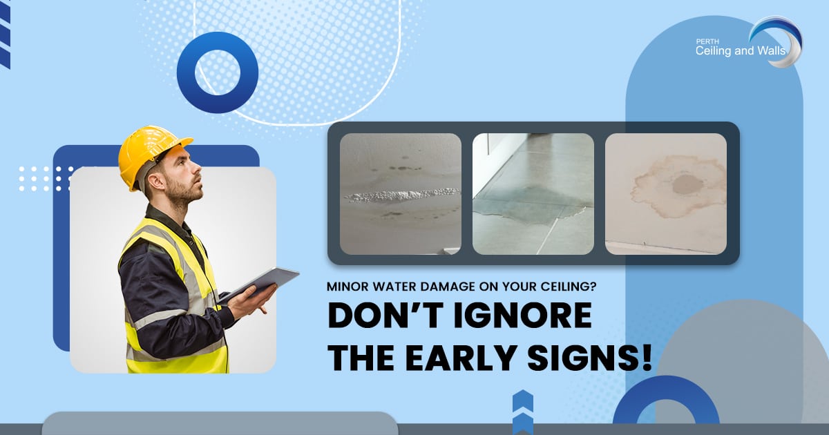 minor water damage ceiling